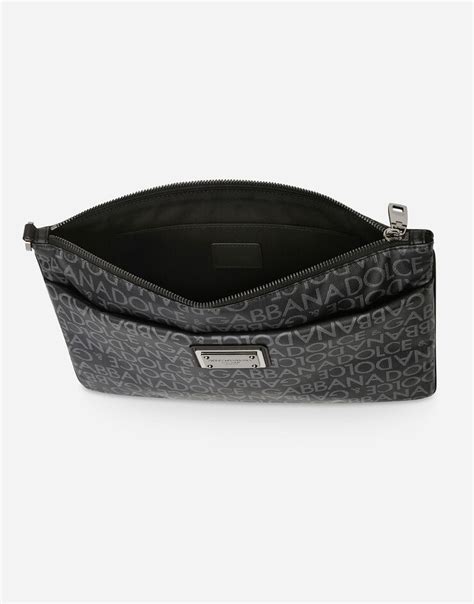 Men's Coated jacquard clutch 